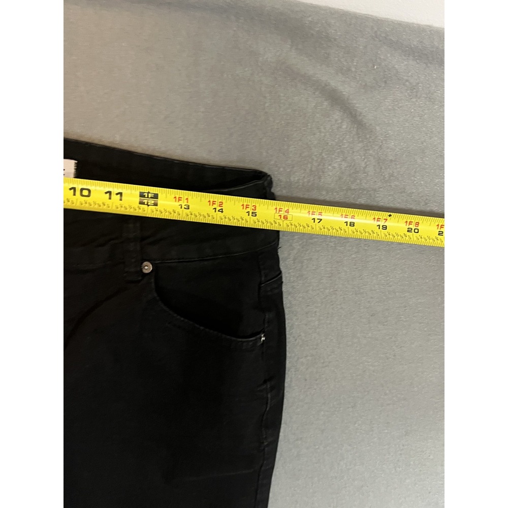 DISCLOSURE Women's Black Mid-Rise Kick Flare Jeans Size 13/31 Stretch Denim - Picture 6 of 9